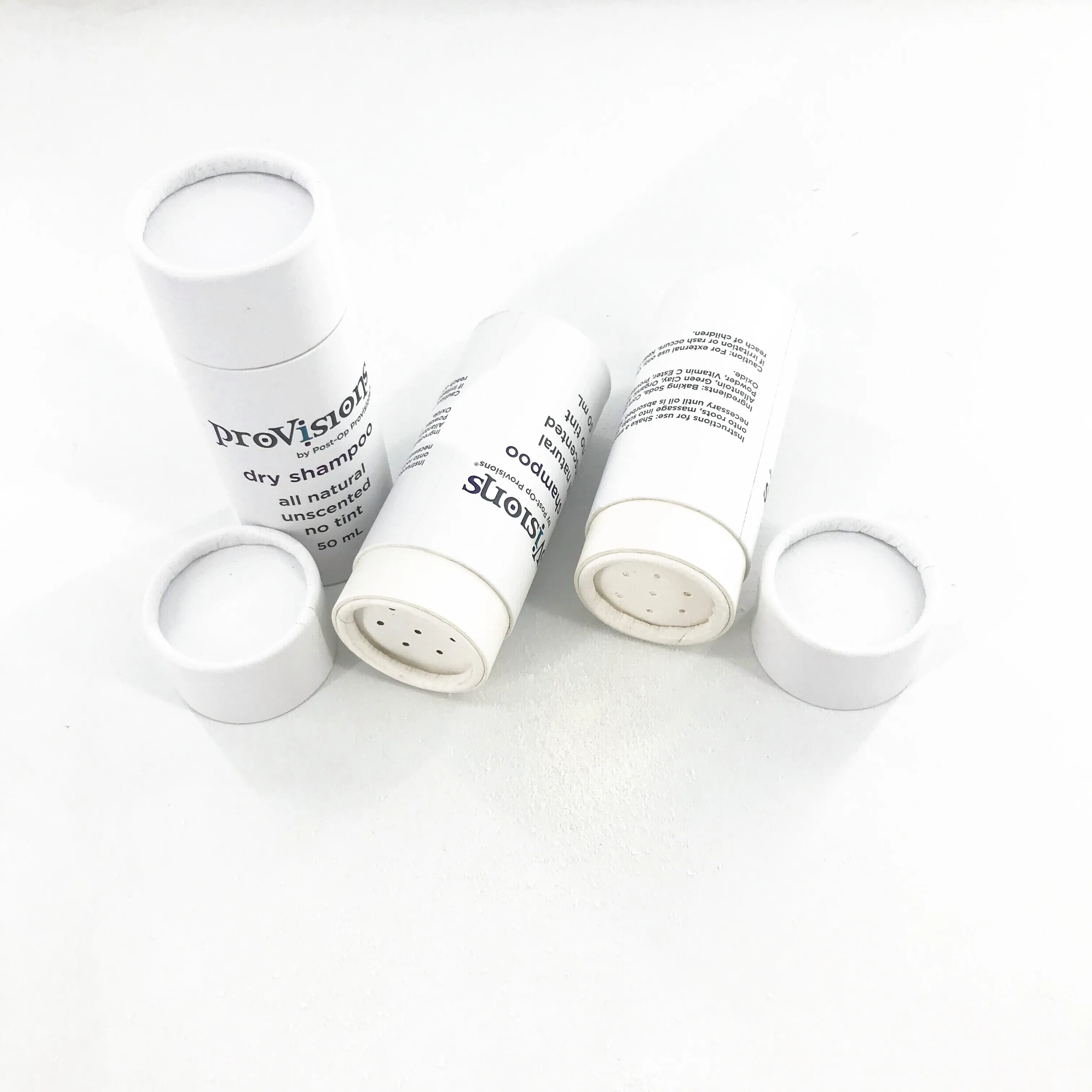 Eco Friendly Cardboard Box Kraft Paper Spice Salt Shaker Tube With Sifter For Loose Powder Packaging