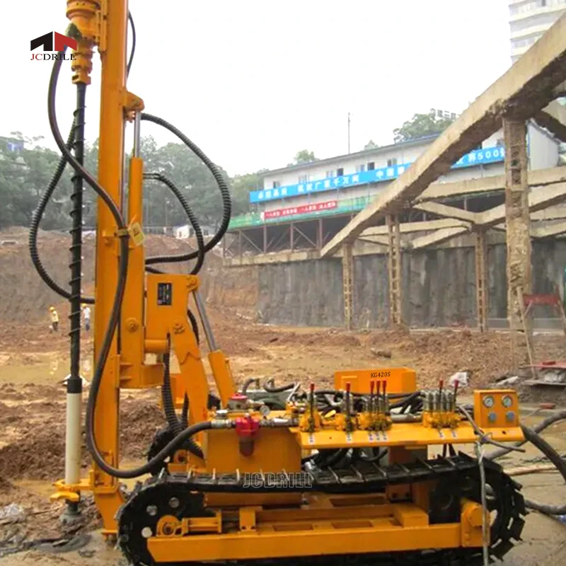 Integrated Automatic Drilling Rigs DTH Mining Rock Drill Rigs with High Pressure Screw Air Compressor