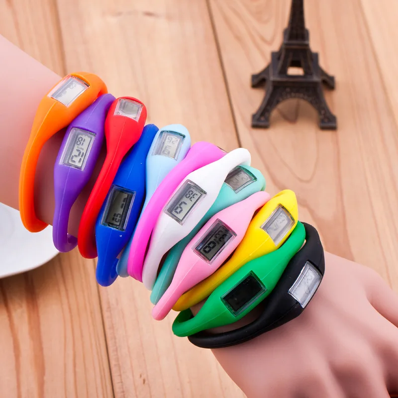 Wholesale Fashion Candy Waterproof Silicone Bracelet ion sport Wrist watch