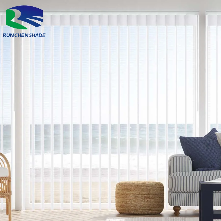 Blind manufacturers fabric sheer shades window curtains motorized dream pvc slats double track vertical blind for home