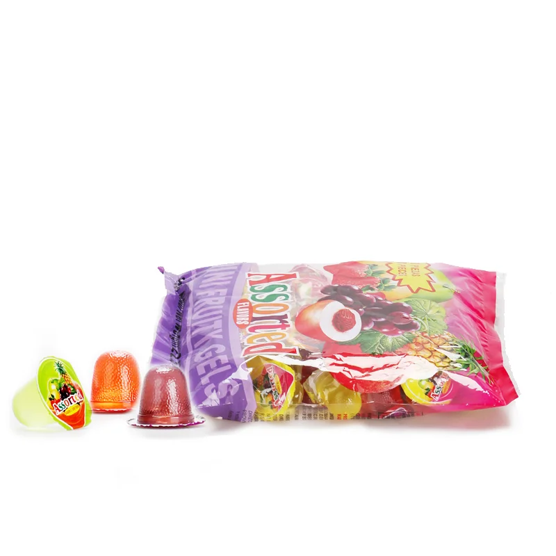 wholesale custom china sweet assorted fruity snacks fruit jelly in cups