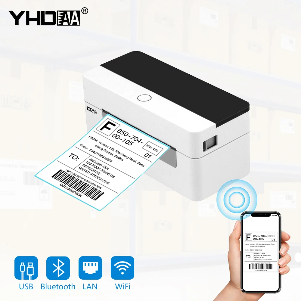 Цветной термопринтер Bluetooth-подключенный однометочный клейкий станок используется POS Android Express ДОСТАВКА листовой принтер