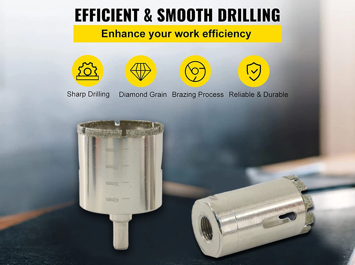 TOOLWAY 16mm diamond core bit drill bit diamond hole saw 41 2 for ceramic brick stone