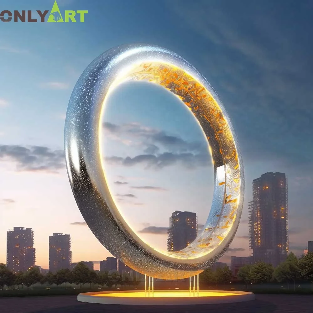 2024 Popular Art Metal Large Modern Red Symbolic Red Abstract Sword Sculpture