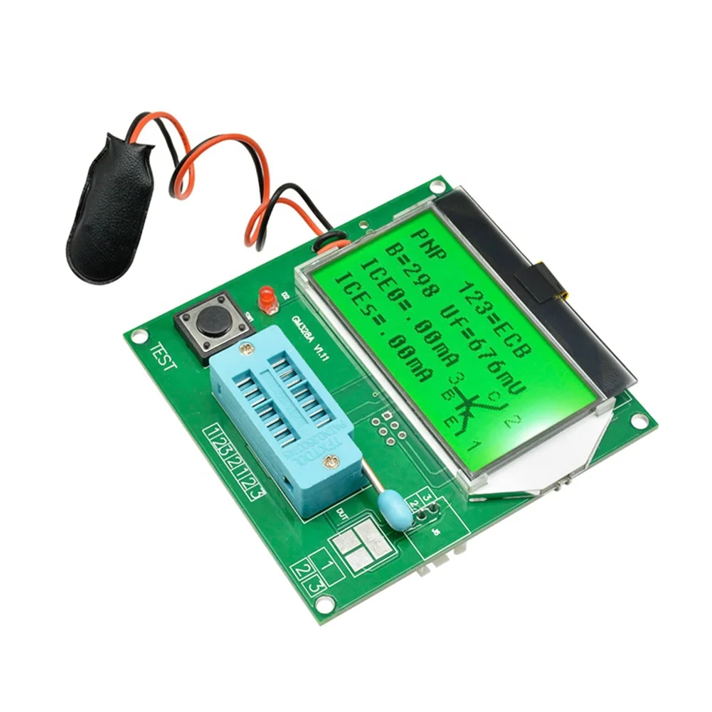 Тестер транзисторов Taidacent GM328A тестер с графической версией готовая плата автоматическое обнаружение биполярных PNP