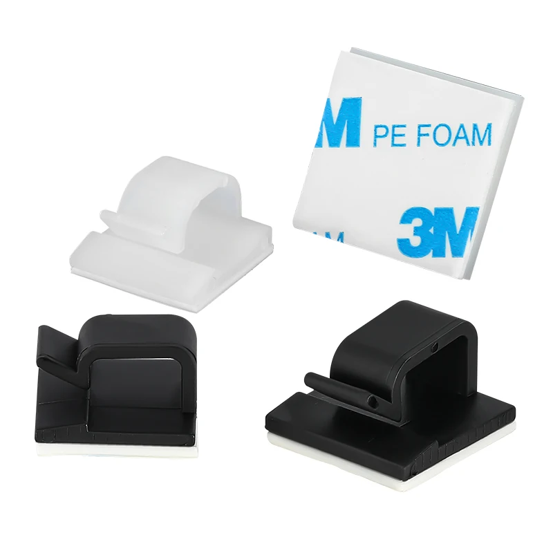 Кабельные Зажимы с сильная самоклеящаяся поверхность кабель управления ТВ поликарбонатному волокну бумажки для аккуратные и органайзер шнур провода использования внутри