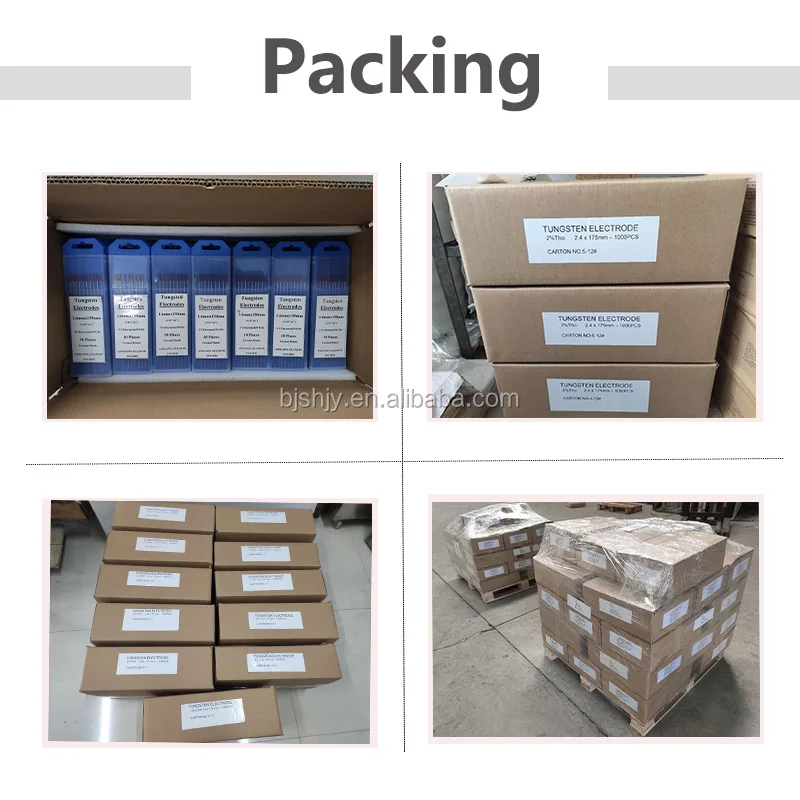 rare earth wc20 tungsten rod 2% cerium wolfram electrode grey tip for welding