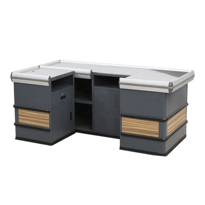 Manufacturer supplier new retail store supermarket cashier counter for sale