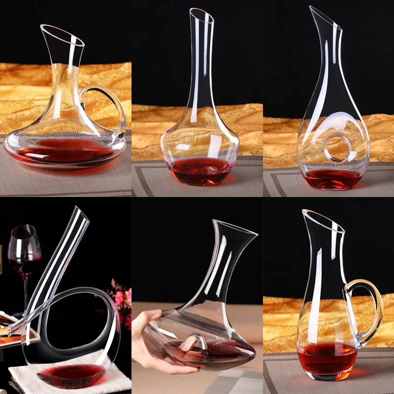 Bulk Glass Wine Decanter Aerator And Glasses 100% Lead-free Wholesale Snake Decanter