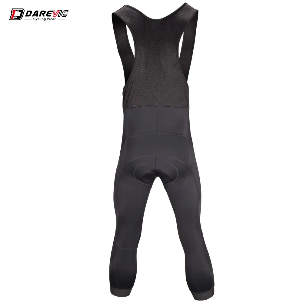 Darevie odm oem black bike bib shorts cycling tights men 3/4 cycling tights pants