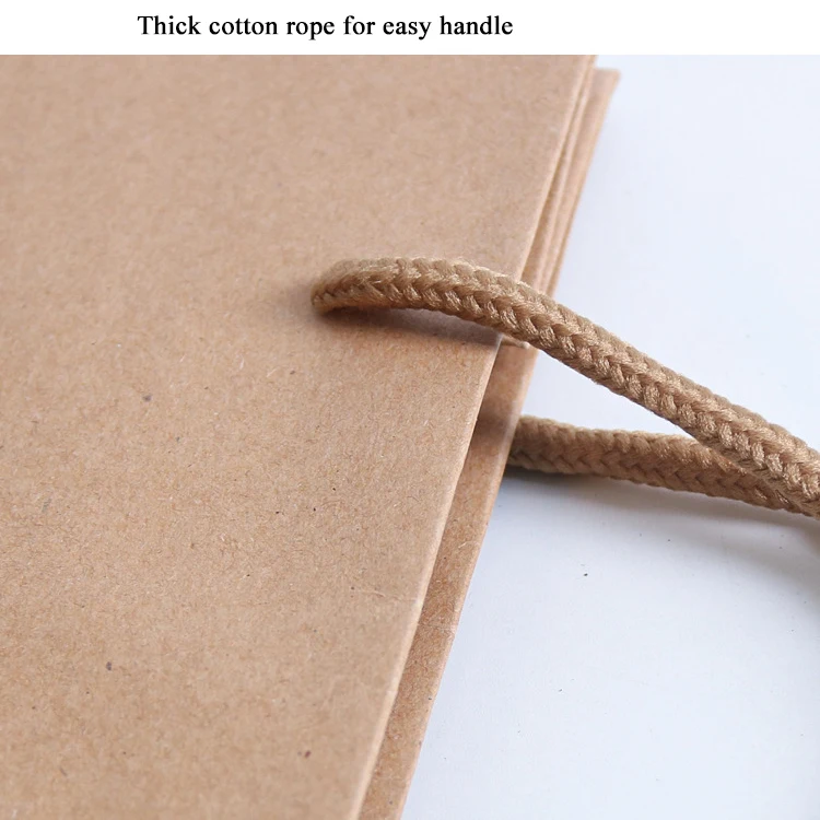 Customized Shoulder Length Handle White Big Paper Bag For Clothing Underwear