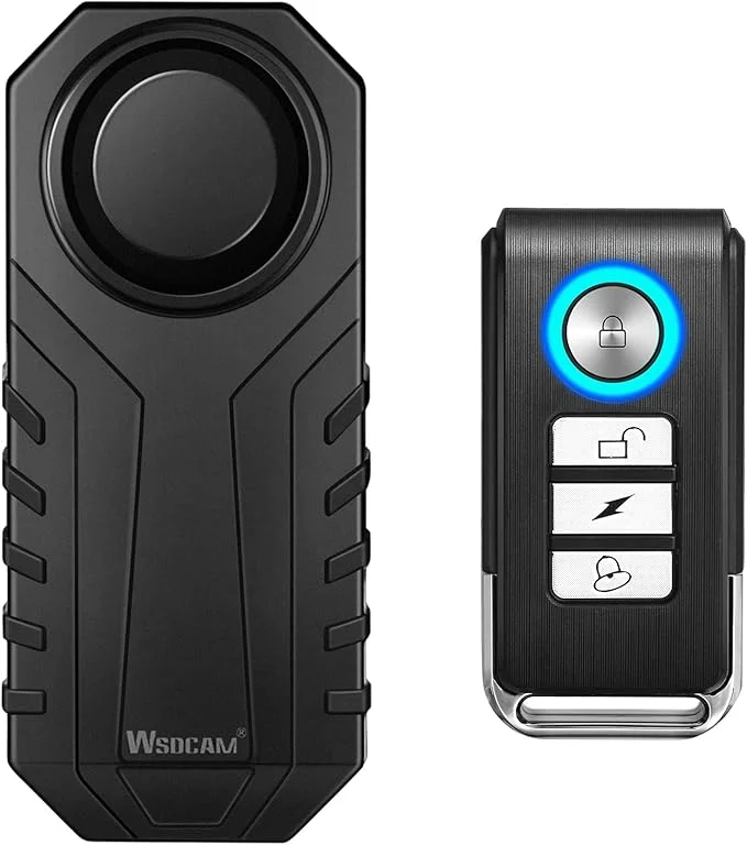 Weatherproof Electric Remote Motorcycle Alarm System Loud Sound Universal Security Alert for Bike and Bicycle Lock