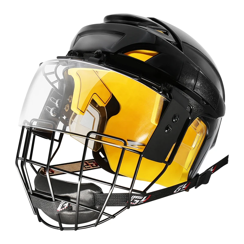 Polycarbonate and A3 Steel Combo Full Face Senior Ice Hockey Cage With Ice Hockey Visor for Ice Hockey Helmet