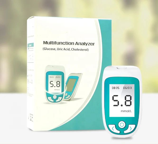 3 in 1 Glucose Uric Acid Cholesterol Multifunction Analyzer