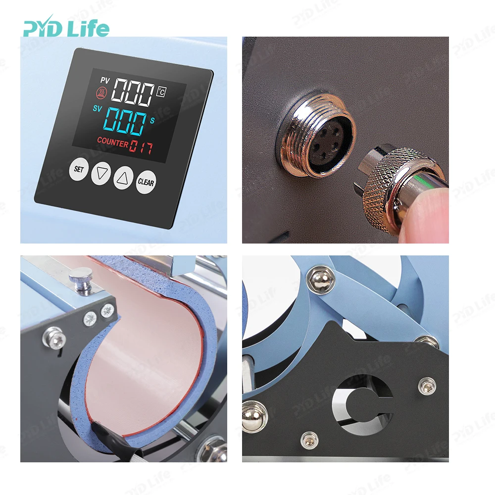 PYD Life 2 in 1 Sublimation 30 oz 40 oz Big Tumbler Heat Press Sublimation Transfer Mug 40oz Tumbler Press Machine