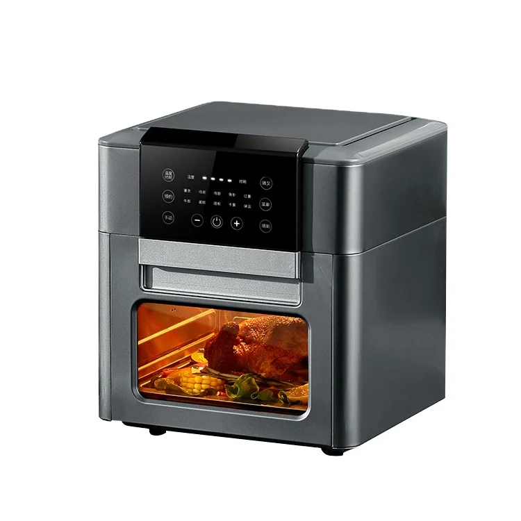 12L 1700W домашней выпечки Многофункциональный аэрофритюрница для приготовления блюд без печь электрическая мощность фритюрницы курица пиццы мини-духовка