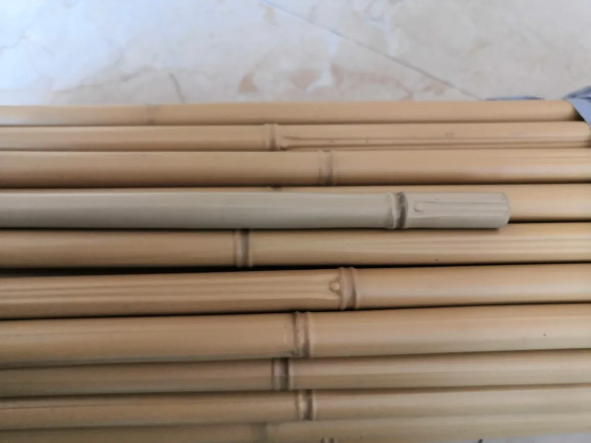 Class A Fire Retardant Artificial Bamboo Pole UV Resistant ASA High Standard Synthetic Bamboo Stake Canes