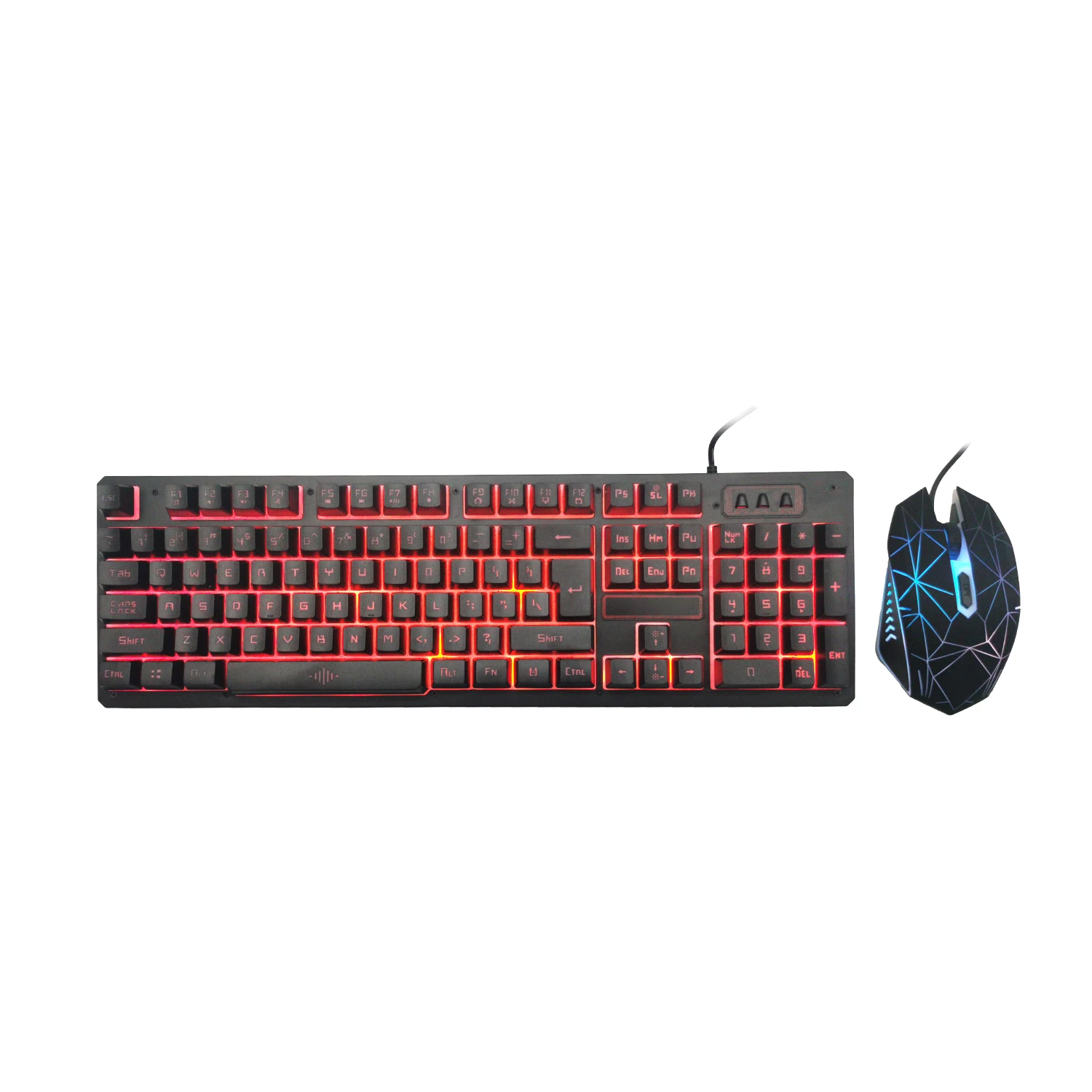  Лидер продаж Проводная клавиатура мышь наушники коврик для мыши комбо Teclado Gamer набор