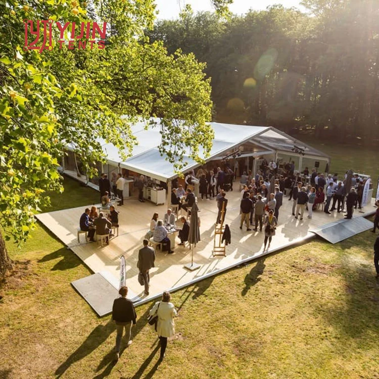 20 x 25 40x80 100m x20m clear span wedding tent no center poles with walls for use as church