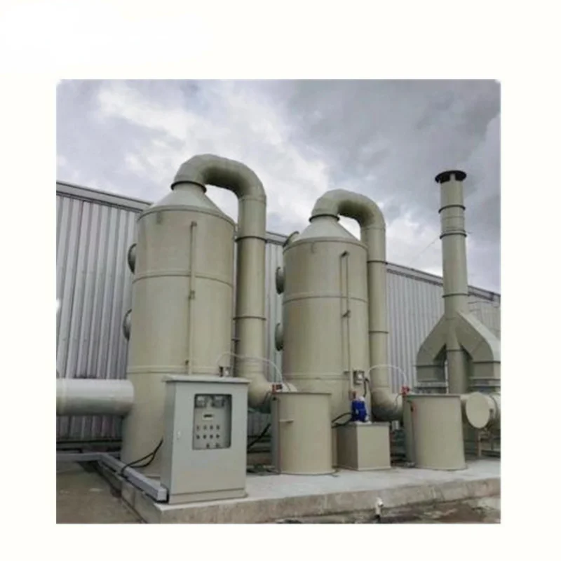 Waste gas treatment and purification PP spray tower Air purification spray tower Industrial processor PP spray tower