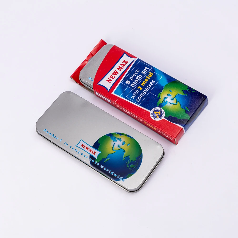 Набор для математической геометрии набор компаса 9 шт. включает линейки 2 компасы ластик точилка карандашей карандаш рисунков