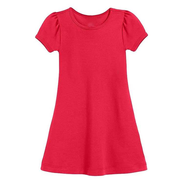 Sweet Summer baby Dress for Little Girl Korean Bubble Sleeve Princess Skirt Large Sweep Sleeveless Style ODM Supply