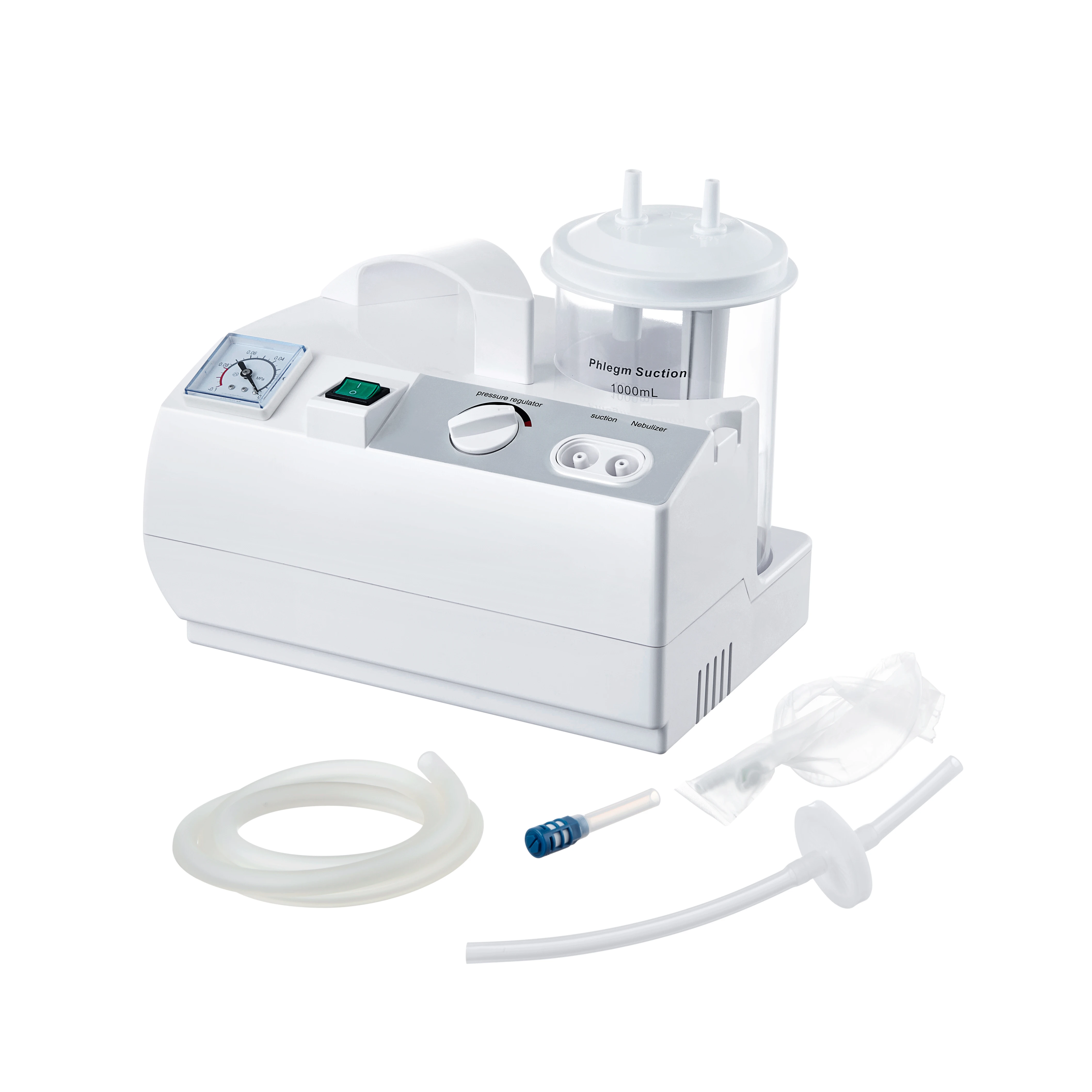 StrongHealth Double Multif-unctional Sputum Aspirator Asthma Nebulizer Suction Unit and Machine