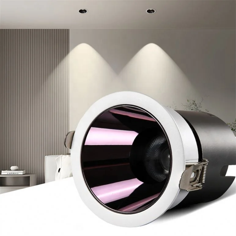 Energy Saving Household Living Room Bright Downlight 15 24 36 Degree Beam Angle Round Led Spotlight For Studio