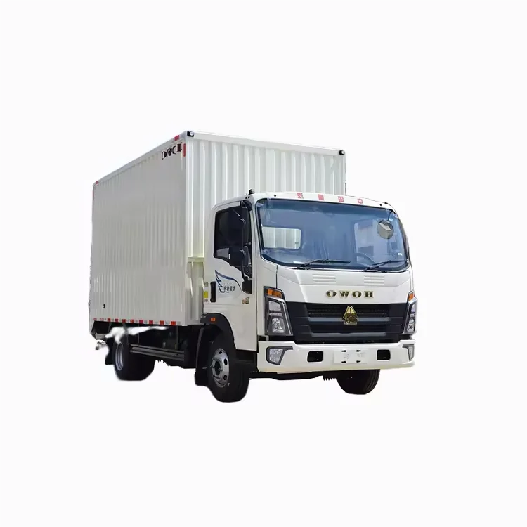 10Ton 15 Ton Howo Truck 4*2 Small Van Trucks Diecel Manual transmission Thickened containers Box Cargo Trucks for Africa Market