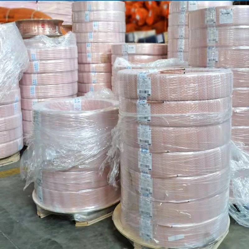 High Quality Refrigeration Air Conditioner Connecting Copper Pipe Manufacture Pancake Coil Capillary Copper Coil Copper Tube