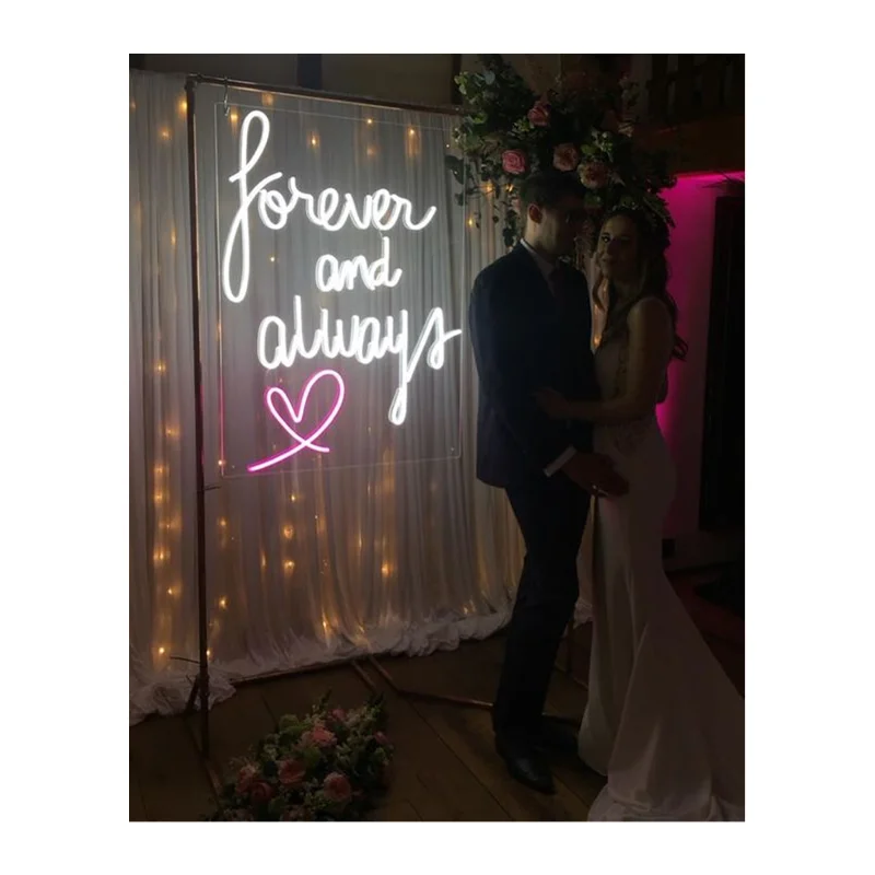 Manufacturer Hot Selling Custom RGB Decorative Lighting Letters Acrylic Led Neon Lights Wedding Neon Party Neon Sign Custom