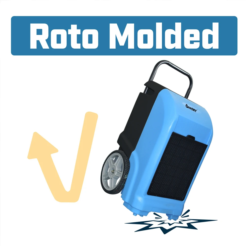 70L ETL CE Industry Compact Air Dryer Commercial LGR Roto Molding Dehumidifier with R410 R290 for Flood Water Damage restoration