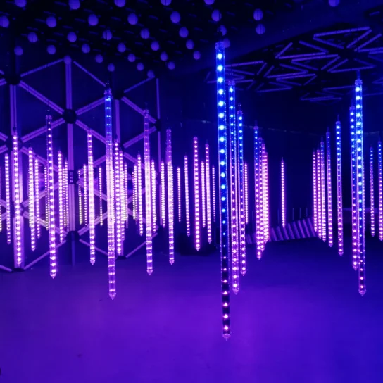 1 5 m led сценическое освещение 360 «Метеор» 24V 36 пикселей водонепроницаемый для рождественской вечеринки дерево праздничное dj клубной и сцены