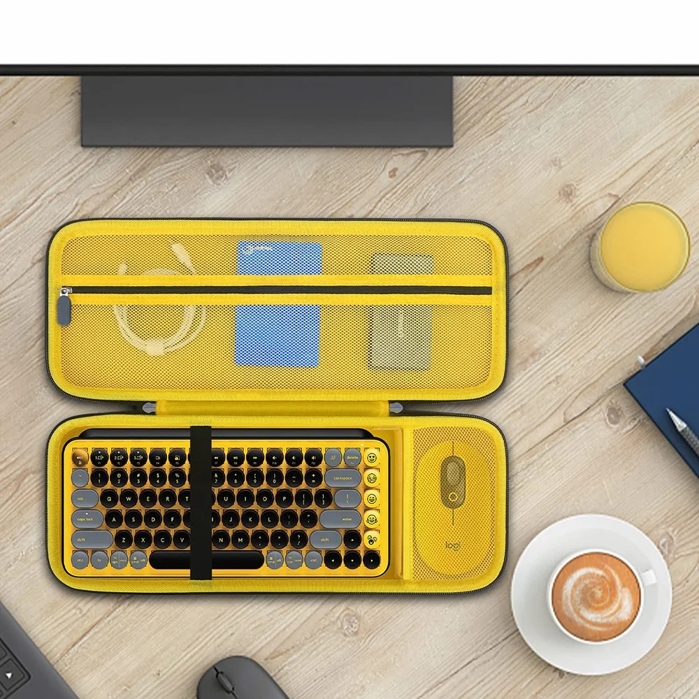 Factory custom portable keyboard carrying case Earthquake proof hard shell eva case for Logitech keyboard case