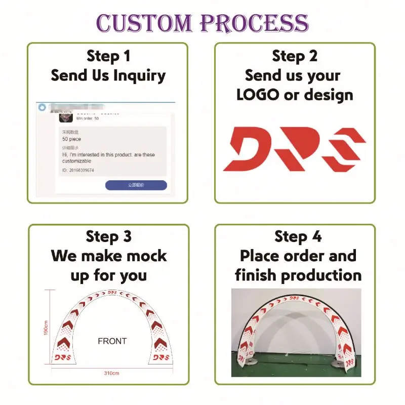 Display Air Arch Ski Race Gate Short Banner Advertising Decoration