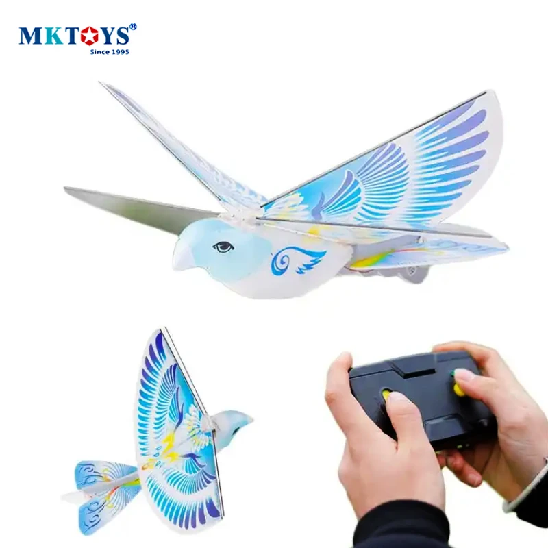 RC E-Bird 2.4G 2CH Remote Control Toy Flying Bird Factory Wing Indoor RC Airplane RC E-Bird Toys