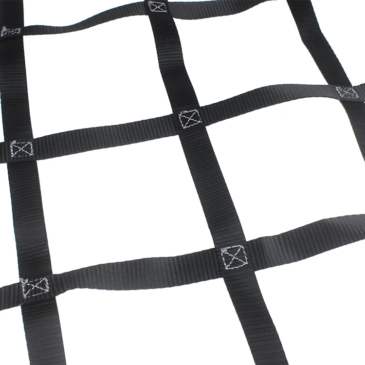 High Quality Polyester Automotive Cargo Net Adjustable Webbing Cargo Net for Truck for Airplane for Ship