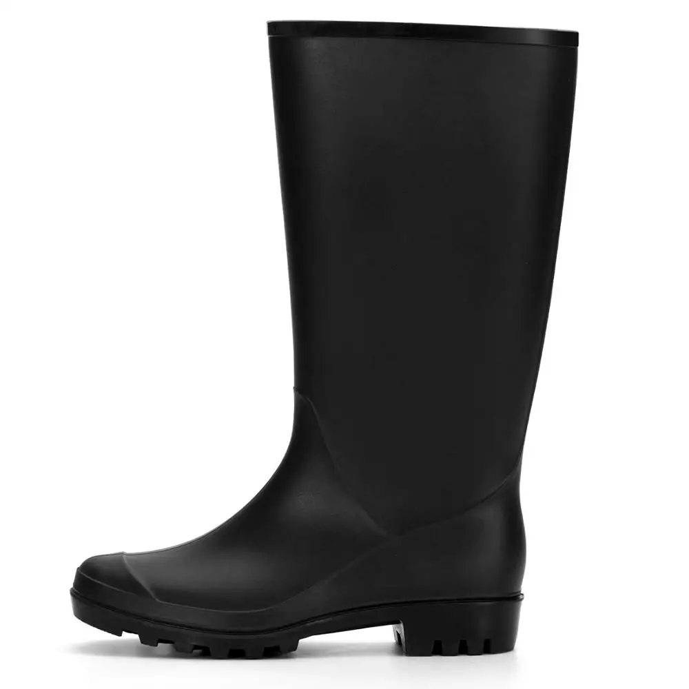 Customized Comfortable High Knee PVC Ladies Women Wellington Rain boots
