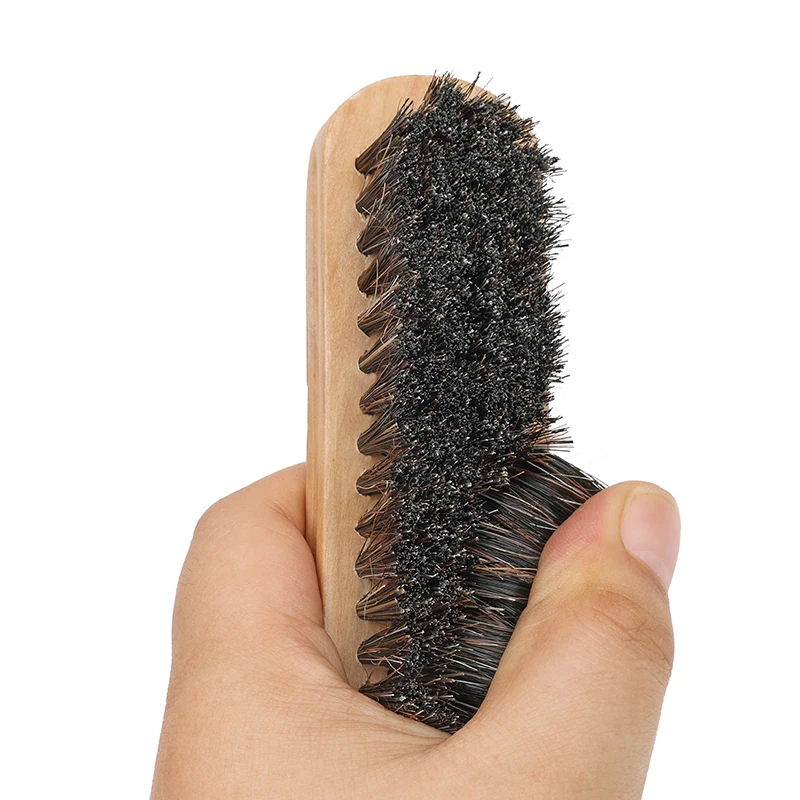 Wholesale Wooden Handle Shoe Brush  horse Hair plastic Solid Wood Shoe Cleaning Household Dust Brush