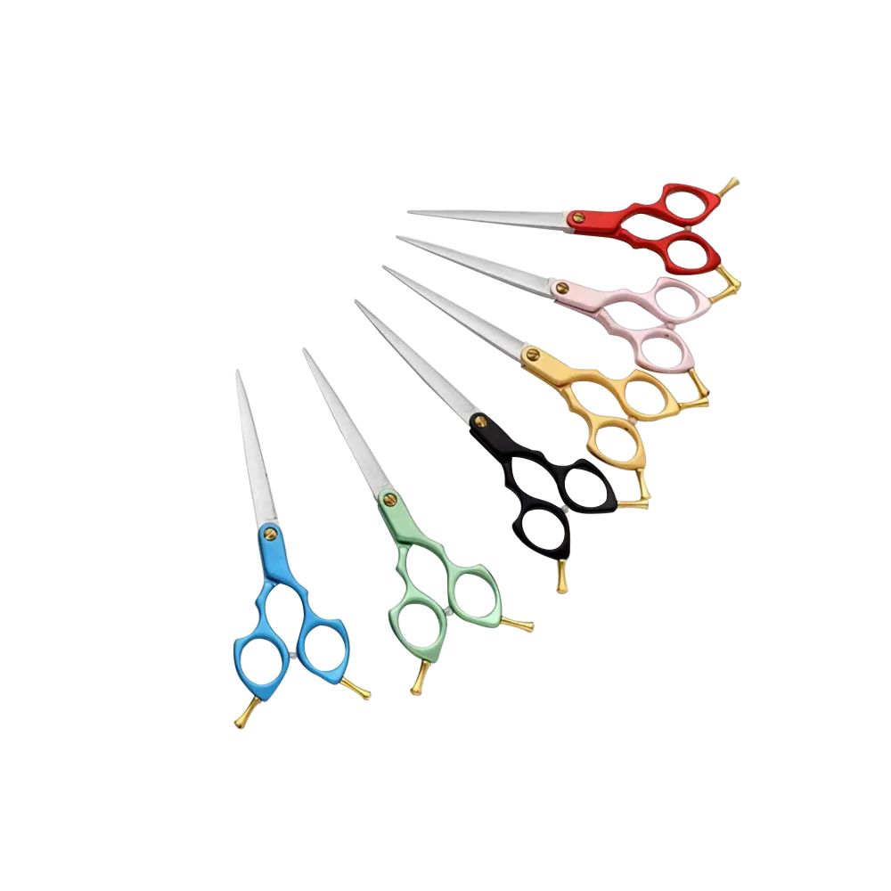 Salon Shears Professional 7 Inch Japanese Edge Dog Grooming Beauty Instruments Barber Hair Cutting Pet Scissors for Pets Curved