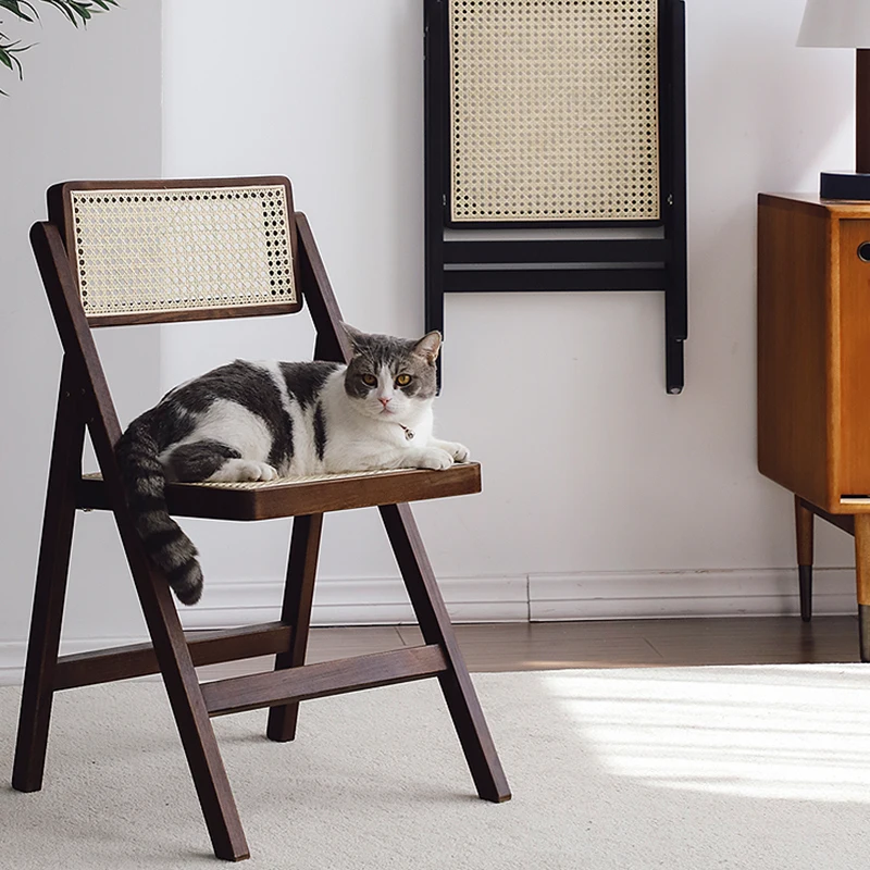 Antique Living Room Cafe Restaurant Essstuhl Chaises Desalles Amanger Natural Woven Rattan Cane Chair Bamboo Dining Chairs