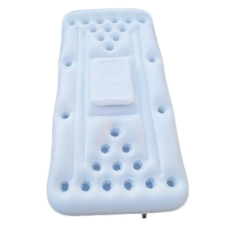Custom Swimming Pool Beer Game Float Mattress PVC 28 Cups Inflatable Floating 20/24/22 Balls Game Air  Mattress  For Party