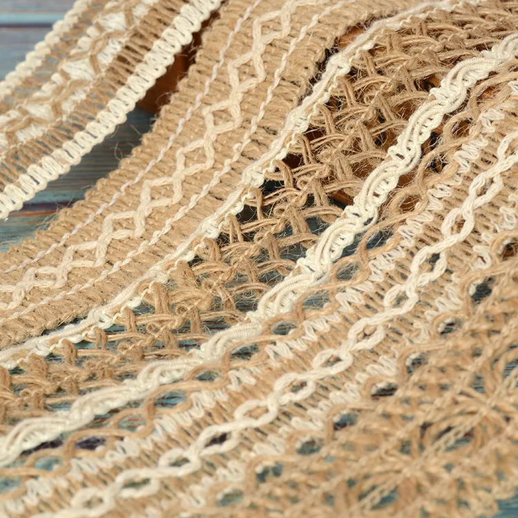 30g fashion popular durable Braid hemp rope jute burlap lace ribbon for DIY wrap bag crafts gift