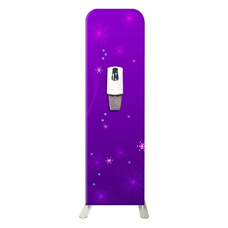 
portable soap dispenser pop up poster banner trade show display stand 