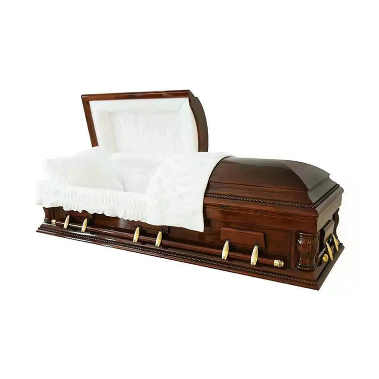 Cheap American Style Funeral Wooden Coffin Casket From Coffin Manufacturer