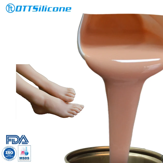 Soft Liquid Silicone to make Silicone Prosthesis Medical Liquid Silicone RTV-2