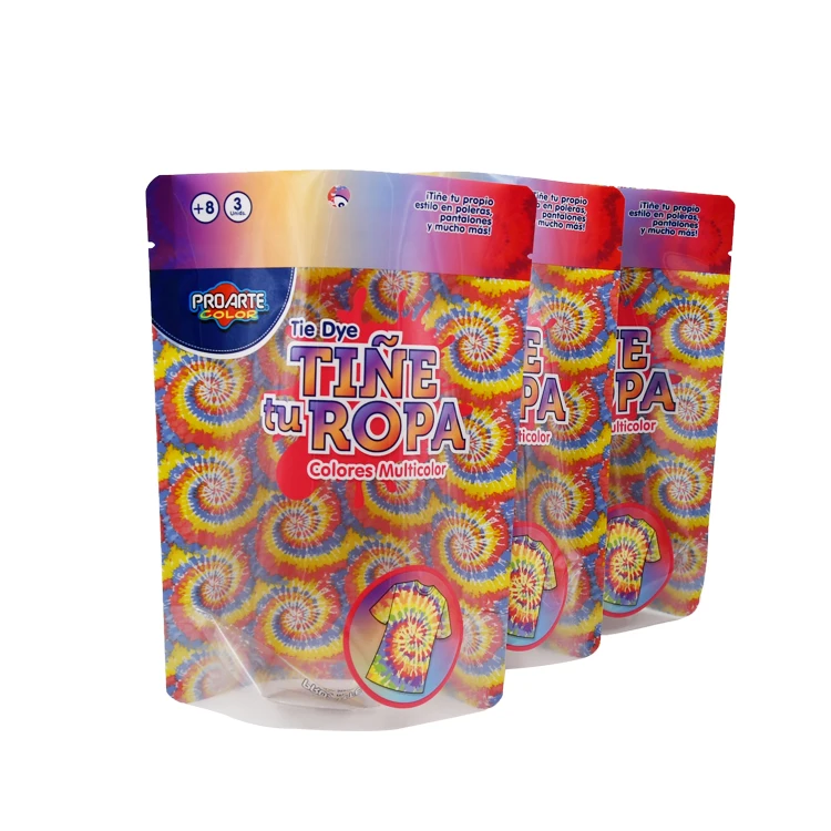 Custom Stand Up Plastic Pouch Washing Powder Package Hair Dye Powder Packaging Aluminum Foil Self-Supporting Zipper Bag