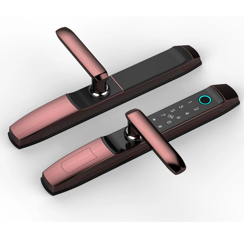 Intelligent Supply Zinc alloy electronic custom security home door digital finger print password code smart lock