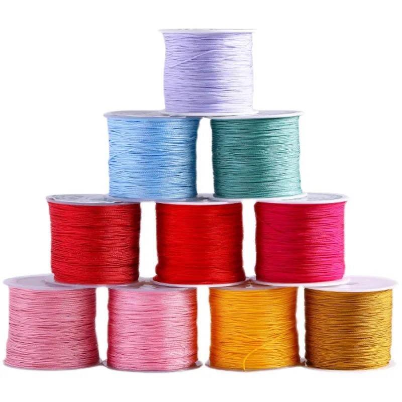40meters/Roll 0.8mm Beading Cord Braided Nylon String Thread String Cord for Jewelry Making