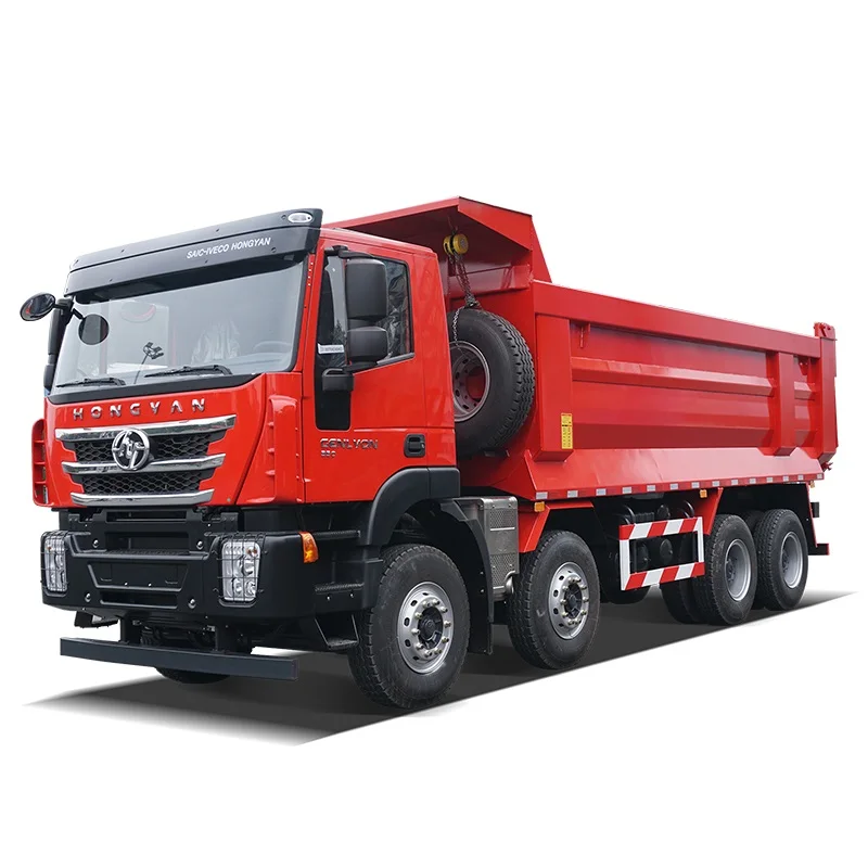 Hongyan Genlyon IVECO 8X4 Euro5 Dump Trucks 12 Wheel 80 ton Factory Direct high high quality  heavy duty  mining Tipper Dump Tru